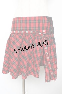 画像1: ALGONQUINS / フラップ付きチェックスカート   Y-25-11-22-259-AL-SK-SZ-ZI