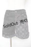 h.ANARCHY / スカルptショートパンツ  黒 Y-25-11-22-262-HN-PA-SZ-ZY