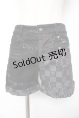 h.ANARCHY / スカルptショートパンツ  黒 Y-25-11-22-262-HN-PA-SZ-ZY