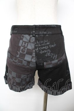 画像2: h.ANARCHY / スカルptショートパンツ  黒 Y-25-11-22-262-HN-PA-SZ-ZY