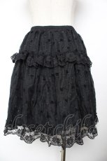 画像2: PUTUMAYO / スカル×ドットシフォンスカート F 黒 Y-25-11-22-263-PT-SK-SZ-ZY (2)