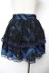 画像2: h.ANARCHY / メッシュ重ねptスカート  青×黒 Y-25-11-22-266-HN-SK-SZ-ZY (2)