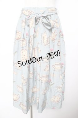 画像1: Jane Marple / Tea for twoドレススカート  ブルーグレー Y-25-11-22-268-JM-SK-SZ-ZI