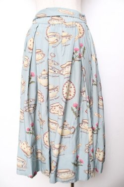 画像2: Jane Marple / Tea for twoドレススカート  ブルーグレー Y-25-11-22-268-JM-SK-SZ-ZY