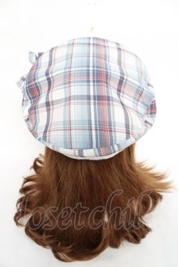 画像3: Virally / タータンチェックベレー  サックス Y-25-11-22-033-LO-AC-SZ-ZY