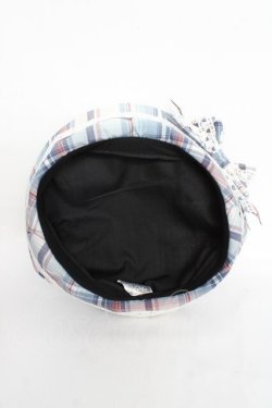 画像5: Virally / タータンチェックベレー  サックス Y-25-11-22-033-LO-AC-SZ-ZY