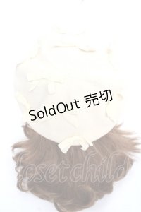 Jane Marple / マルティプルリボンのベレー  生成り Y-25-11-22-034-JM-AC-SZ-ZY