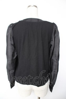 画像2: evelyn / タイ付きカットソー  黒 Y-25-11-24-043-LO-TO-SZ-ZY