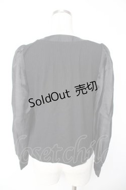 画像2: evelyn / タイ付きカットソー  黒 Y-25-11-24-043-LO-TO-SZ-ZS