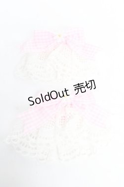 画像1: Angelic Pretty / ギンガムチェックRibbonレースカフス  ピンク Y-25-11-24-006-AP-ZA-SZ-ZS