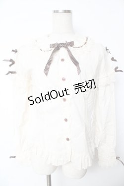 画像1: Angelic Pretty / Dot Ribbon 付け袖ブラウス  アイボリー Y-25-11-24-046-AP-BL-SZ-ZS