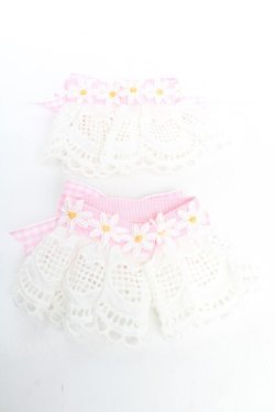 画像2: Angelic Pretty / ギンガムチェックRibbonレースカフス  ピンク Y-25-11-24-006-AP-ZA-SZ-ZY
