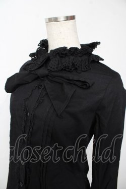 画像3: Angelic Pretty / レース襟ドールブラウス  黒 Y-25-11-24-049-AP-BL-SZ-ZY