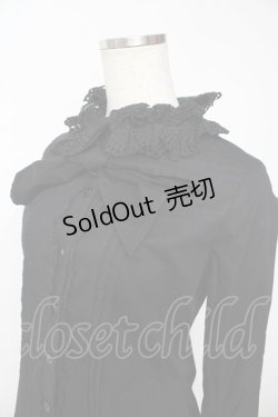 画像3: Angelic Pretty / レース襟ドールブラウス  黒 Y-25-11-24-049-AP-BL-SZ-ZY