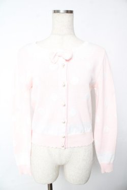 画像1: Angelic Pretty / Sweet Dotニットカーディガン  ピンク Y-25-11-24-050-AP-TO-SZ-ZY