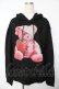 画像1: Amilige / Broken Heart Bearオーバーパーカー F ブラック Y-25-11-24-054-PU-TO-SZ-ZY (1)