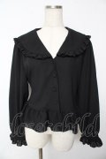 Physical Drop / セーラーオーバーブラウス  黒 Y-25-11-24-055-LO-BL-SZ-ZY