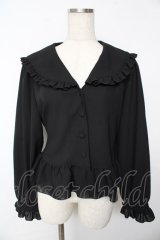 Physical Drop / セーラーオーバーブラウス  黒 Y-25-11-24-055-LO-BL-SZ-ZY
