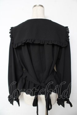 画像2: Physical Drop / セーラーオーバーブラウス  黒 Y-25-11-24-055-LO-BL-SZ-ZY