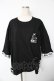 画像1: Amilige / MELT BearレースアップTシャツ F ブラック Y-25-11-24-056-PU-TO-SZ-ZY (1)
