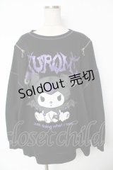 サンリオ / KUROMI 肩ZIP ロンＴ L ブラック Y-25-11-24-057-EL-TS-SZ-ZY