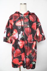 TRAVAS TOKYO / “医療系いちご”の半袖パーカー。 F ブラック Y-25-11-24-061-PU-TO-SZ-ZY