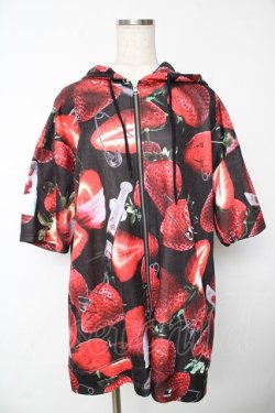 画像1: TRAVAS TOKYO / “医療系いちご”の半袖パーカー。 F ブラック Y-25-11-24-061-PU-TO-SZ-ZY