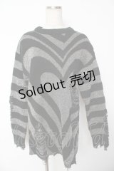 KILL STAR / Libi Sweater XS ブラック×シルバー Y-25-11-24-063-SL-TO-SZ-ZY