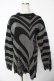 画像1: KILL STAR / Libi Sweater XS ブラック×シルバー Y-25-11-24-063-SL-TO-SZ-ZY (1)