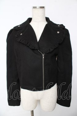 画像1: Ank Rouge / ライダースジャケット  黒 Y-25-11-24-065-CA-JA-SZ-ZY