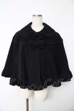 画像1: Angelic Pretty / Lovely Girlロングケープ  黒 Y-25-11-24-067-AP-JA-SZ-ZY
