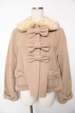 画像1: Angelic Pretty / Sweet Ribbonコート  ベージュ Y-25-11-24-068-AP-CO-SZ-ZY