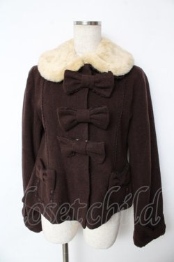 画像1: Angelic Pretty / Sweet Ribbonコート  ブラウン Y-25-11-24-069-AP-CO-SZ-ZY