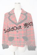 BABY, THE STARS SHINE BRIGHT / オリジナルタータンチェック天使ジャケット  赤 Y-25-11-24-070-BA-JA-SZ-ZT622