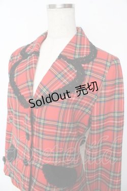 画像3: BABY, THE STARS SHINE BRIGHT / オリジナルタータンチェック天使ジャケット  赤 Y-25-11-24-070-BA-JA-SZ-ZT622