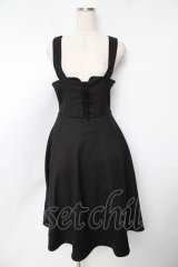 F&A / フロントレースアップコルセットワンピース F 黒 Y-25-11-24-071-LO-OP-SZ-ZY