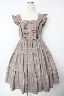 画像1: axes femme kawaii / アメリアジャンパースカート M 茶 Y-25-11-24-074-AX-OP-SZ-ZY