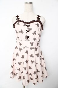 Ank Rouge / くまちゃんキャミワンピース M ベージュ Y-25-11-24-075-CA-OP-SZ-ZY