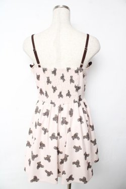 画像2: Ank Rouge / くまちゃんキャミワンピース M ベージュ Y-25-11-24-075-CA-OP-SZ-ZY