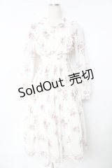 evelyn / 花柄ロングワンピース  生成り Y-25-11-24-079-LO-OP-SZ-ZY