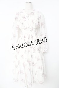 evelyn / 花柄ロングワンピース  生成り Y-25-11-24-079-LO-OP-SZ-ZY