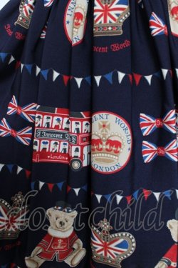 画像4: Innocent World / テディベアパレードジャンパースカート  ネイビー Y-25-11-24-081-IW-OP-SZ-ZY