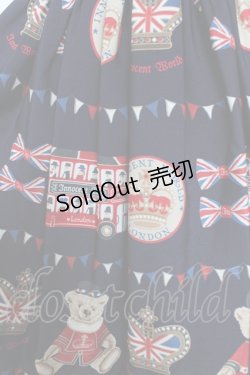 画像4: Innocent World / テディベアパレードジャンパースカート  ネイビー Y-25-11-24-081-IW-OP-SZ-ZY