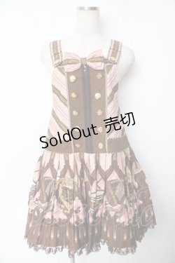 画像1: Angelic Pretty / カルテットショコラサロペット  ピンク Y-25-11-24-082-AP-OP-SZ-ZY