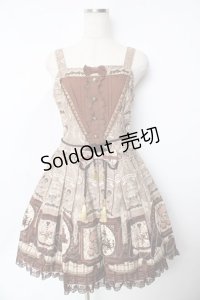 Angelic Pretty /  Musee du Chocolat切替ジャンパースカート  ブラウン Y-25-11-24-083-AP-OP-SZ-ZY