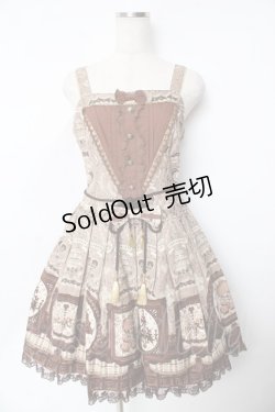 画像1: Angelic Pretty /  Musee du Chocolat切替ジャンパースカート  ブラウン Y-25-11-24-083-AP-OP-SZ-ZY