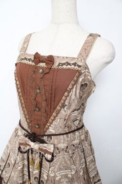 画像3: Angelic Pretty /  Musee du Chocolat切替ジャンパースカート  ブラウン Y-25-11-24-083-AP-OP-SZ-ZY
