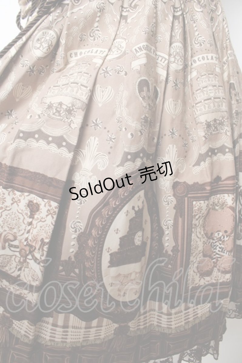 画像4: Angelic Pretty /  Musee du Chocolat切替ジャンパースカート  ブラウン Y-25-11-24-083-AP-OP-SZ-ZY (4)