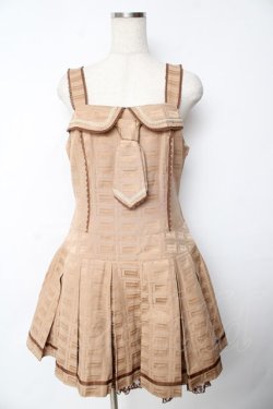 画像1: Angelic Pretty /  Royal Chocolateローウエストジャンパースカート  ブラウン Y-25-11-24-084-AP-OP-SZ-ZY