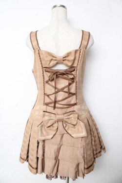 画像2: Angelic Pretty /  Royal Chocolateローウエストジャンパースカート  ブラウン Y-25-11-24-084-AP-OP-SZ-ZY